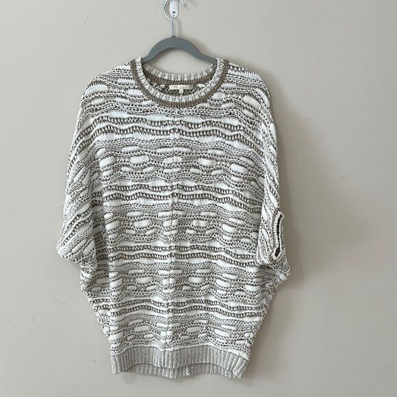 Maje Pull Type Poncho Jumper Ecru Beige One Size - Picture 1 of 4